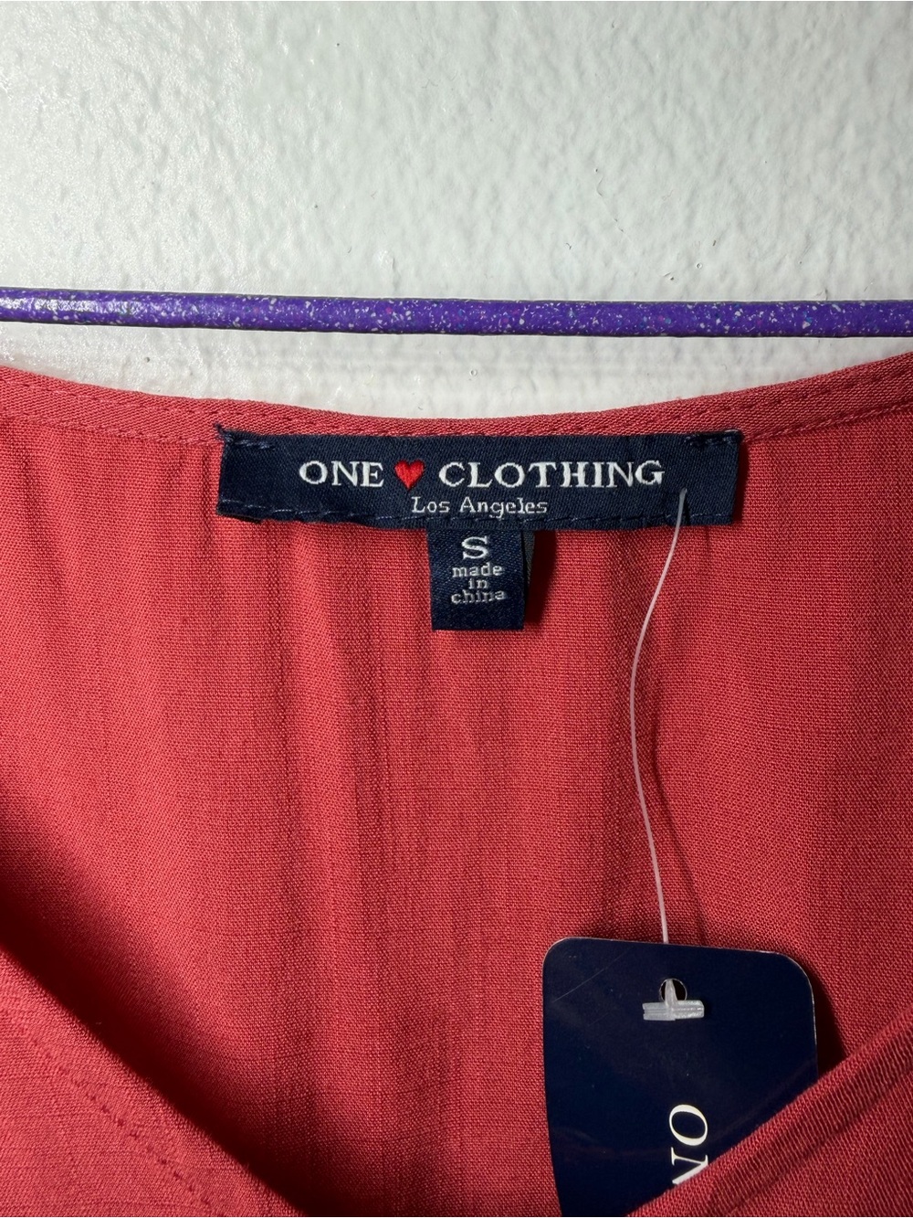 ONE CLOTHING Red Ruffled Blouse - Picture 3 of 7